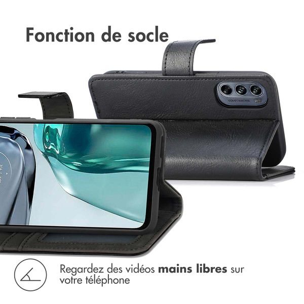 imoshion Étui de télephone portefeuille Motorola Moto G62 - Noir