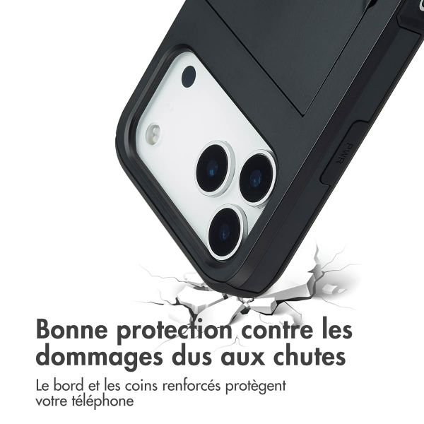 imoshion Coque arrière avec porte-cartes Apple iPhone 17 Pro Max - Noir
