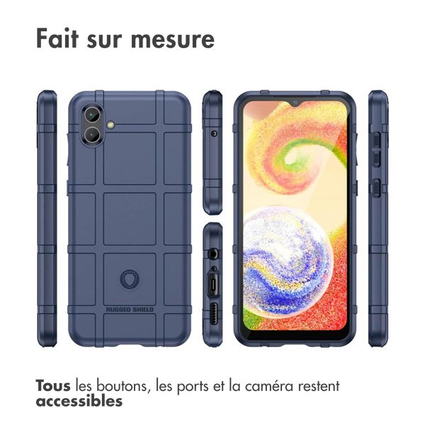 imoshion Coque Arrière Rugged Shield Samsung Galaxy A04 - Bleu foncé