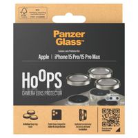 PanzerGlass Protection Caméra Hoops Optic Rings Apple iPhone 15 Pro / 15 Pro Max - Natural Metal