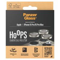 PanzerGlass Protection Caméra Hoop Optic Rings iPhone 15 Pro / 15 Pro Max - Natural Metal