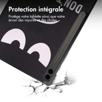 imoshion Coque tablette Design Trifold Samsung Galaxy Tab S10 Plus / Tab S9 FE Plus / Tab S9 Plus - Don't touch
