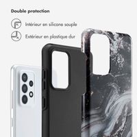 Selencia Coque arrière Vivid Tough Samsung Galaxy A52(s) (5G/4G) - Chic Marble Black