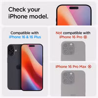 Spigen GLAStR EZ Fit Optik Pro Protection d'objectif de caméra (pack de 2) Apple iPhone 16 / 16 Plus - Noir