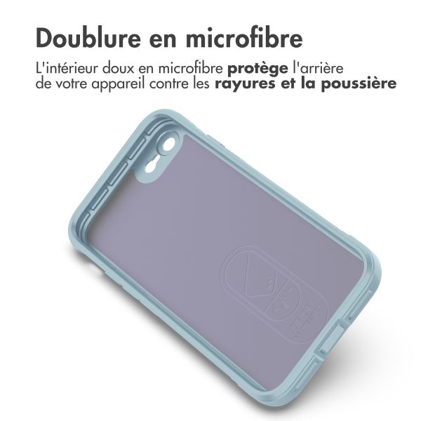 imoshion Coque arrière EasyGrip iPhone SE (2022 / 2020) / 8 / 7 - Bleu clair