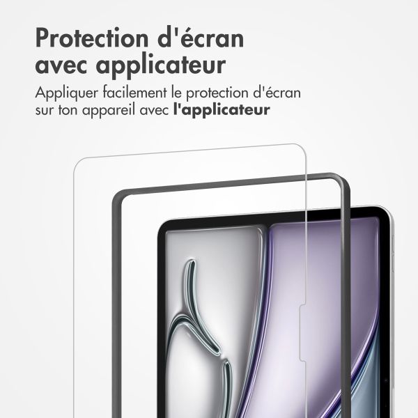 Accezz Protection d'écran en verre trempé avec applicateur iPad Pro 11 (2024) M4