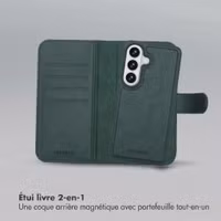Selencia Étui portefeuille amovible Olyn avec MagSafe Samsung Galaxy S26 - Vert