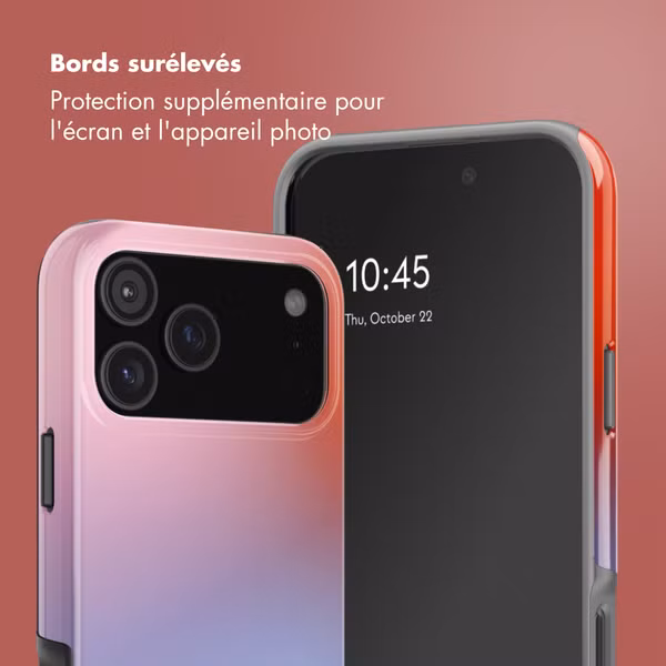 Selencia Coque arrière Vivid avec MagSafe Apple iPhone 17 Pro - Gradient Soft Blush