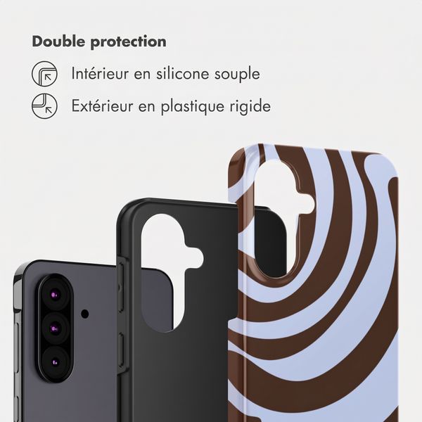 Selencia Coque arrière Vivid Samsung Galaxy A37 (5G) - Dream Swirl Chocolate