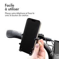 imoshion Support de téléphone pour vélo et moto - Aluminium - Léger - Ajustable - Noir