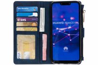 Porte-monnaie de luxe Huawei Mate 20 Lite - Bleu foncé