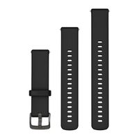 Garmin Bracelet silicone  - Connexion Garmin 20 mm - Black / Slate