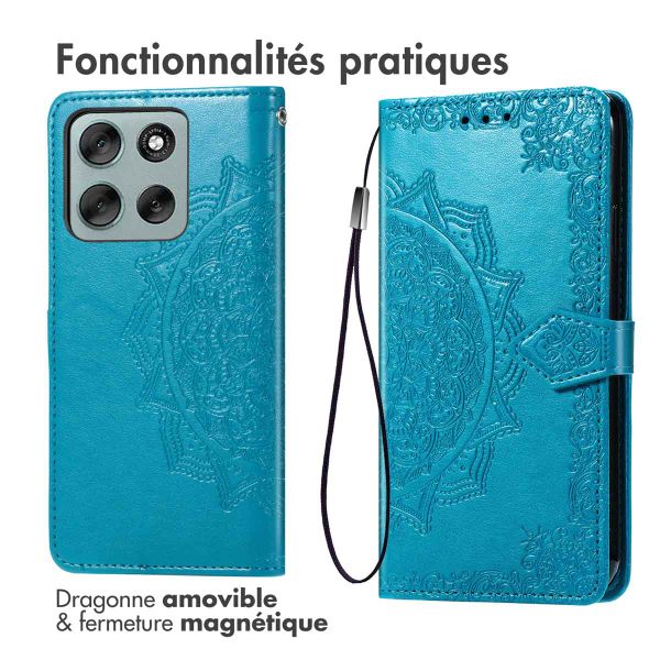 imoshion Etui de télephone Mandala Motorola Moto G56 - Turquoise
