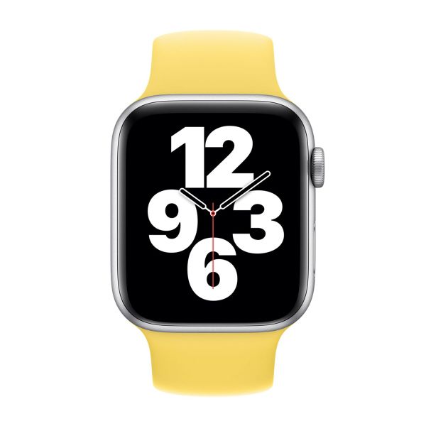 Apple Bracelet Boucle unique en Silicone Apple Watch | 44/45/46/49 mm - Taille 8 - Ginger