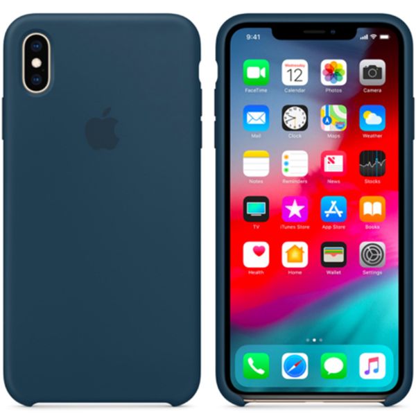 Apple Coque en silicone iPhone Xs / X - Pacific Green