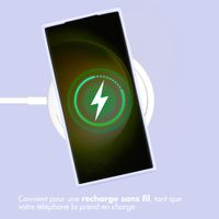 Accezz Coque Liquid Silicone Samsung Galaxy S23 Ultra - Violet