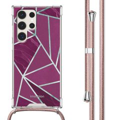 imoshion Coque Design avec cordon Samsung Galaxy S23 Ultra - Bordeaux Graphic