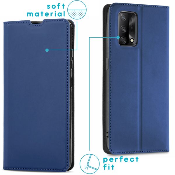 imoshion Étui de téléphone Slim Folio Oppo A74 (4G) - Bleu