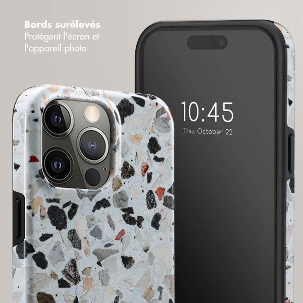 Selencia Coque arrière Vivid Apple iPhone 15 Pro Max - Chic Terazzo