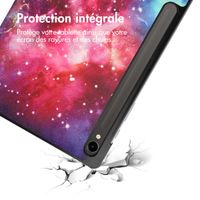 imoshion Coque tablette Design Trifold Samsung Galaxy Tab S9 11.0 pouces - Space