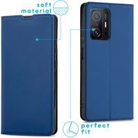 imoshion Étui de téléphone Slim Folio Xiaomi 11T (Pro) - Bleu foncé