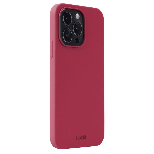 Holdit Coque Silicone iPhone 14 Pro Max - Red Velvet