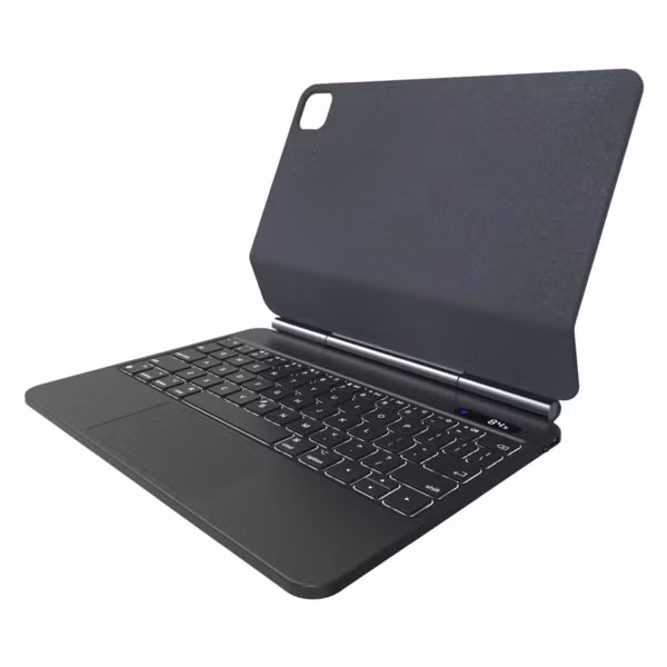 Fixed Typee Coque clavier QWERTY iPad Pro 11 (2018-2022) / Air 4 (2020) / Air 5 (2022) / Air 11 pouces (2025) M3 / (2024) M3 - Noir