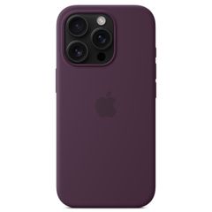 Apple Coque en silicone MagSafe Apple iPhone 16 Pro - Plum