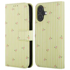 imoshion Étui de télephone portefeuille Design Apple iPhone 16 - Garden Stripes