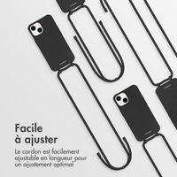 imoshion Coque de couleur avec cordon amovible Apple iPhone 14 - Noir