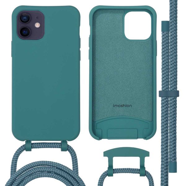 imoshion Coque de couleur avec cordon amovible MagSafe iPhone 12 (Pro) - Dark Green