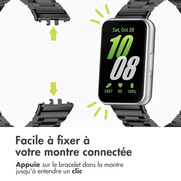imoshion Bracelet en acier Samsung Galaxy Fit 3 - Noir