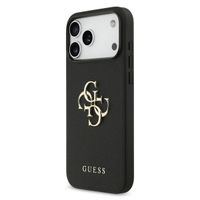 Guess Coque Big 4G Logo Grained Apple iPhone 17 Pro - Noir