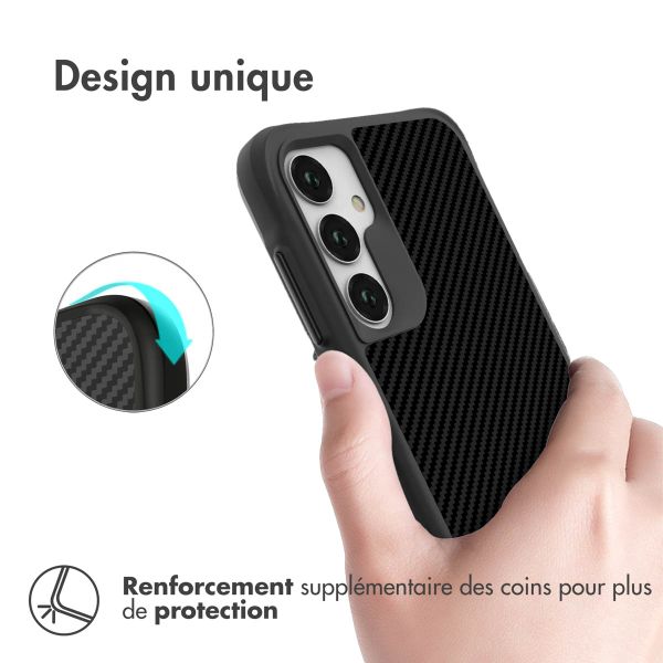 imoshion Rugged Hybrid Carbon Case Samsung Galaxy A25 (5G) - Noir