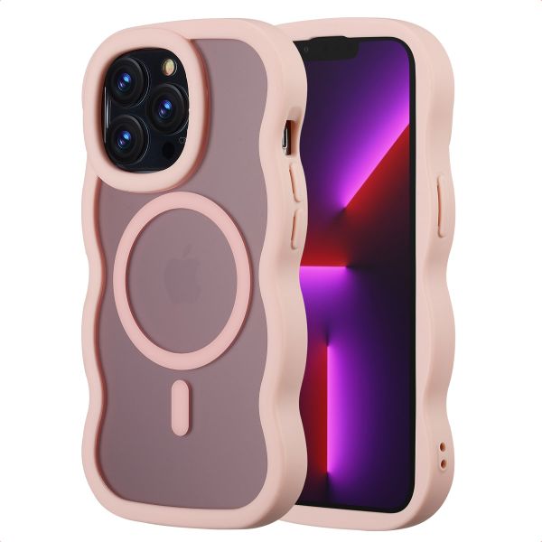 Selencia Coque arrière Wavy avec MagSafe Apple iPhone 13 Pro - Soft Pink