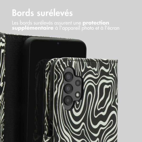 imoshion Étui de télephone portefeuille Design Samsung Galaxy A13 (4G) - Black And White