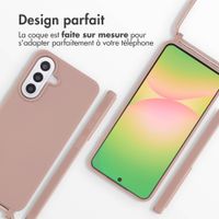 imoshion Coque en silicone avec cordon Samsung Galaxy A57 (5G) - Sand Pink