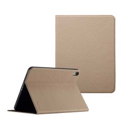 Selencia Coque tablette Riva Apple iPad 11 (2025) 11 pouces A16 / iPad 10 (2022) 10.9 pouces - Beige