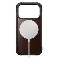 Nomad Coque Rugged Horween Leather Apple iPhone 17 Pro - Rustic Brown