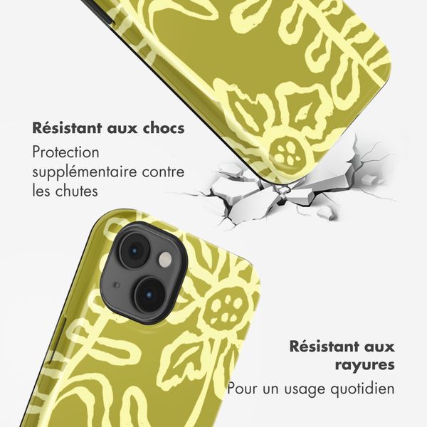 Selencia Coque arrière Vivid Apple iPhone 14 - Chalky Bloom