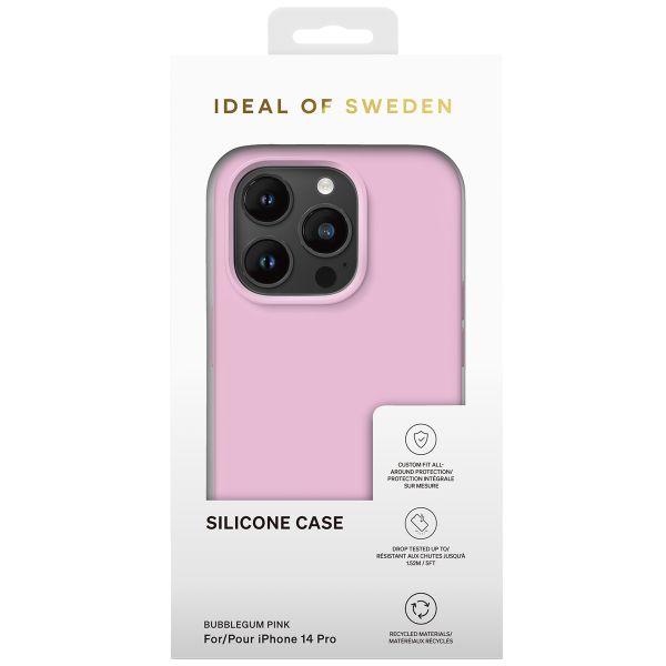 iDeal of Sweden Coque Silicone iPhone 14 Pro - Bubble Gum Pink