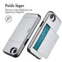 imoshion Coque arrière avec porte-cartes iPhone 16e - Gris