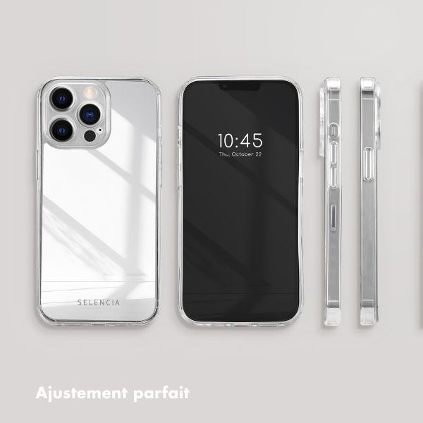 Selencia Coque Mirror iPhone 13 Pro - Coque avec miroir - Argent