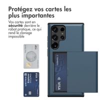 imoshion Coque arrière avec porte-cartes Samsung Galaxy S23 Ultra - Bleu foncé