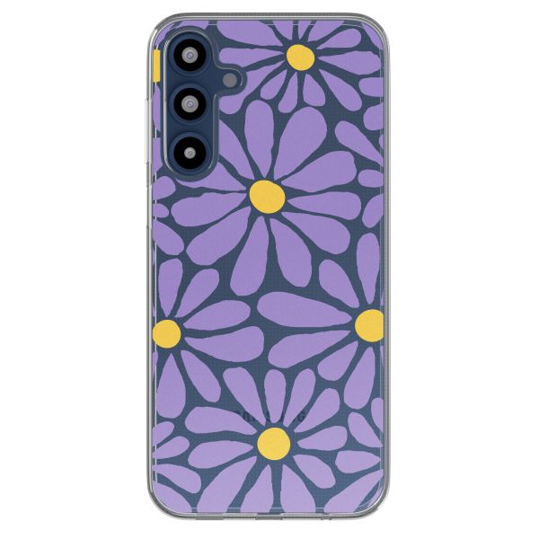 imoshion Coque design pour Samsung Galaxy A16 - Tropical Violet Flowers Connect