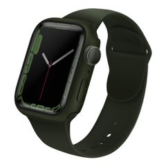 Uniq Legion Coque Apple Watch avec protection d'écran en Verre Trempé Apple Watch 7-9 - 45 mm - Hunter Green