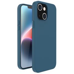 Accezz Leather Backcover avec MagSafe Apple iPhone 14 Plus - Bleu foncé