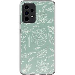 imoshion Coque Design Samsung Galaxy A52(s) (5G/4G) - Leaves Line-Art