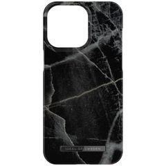 iDeal of Sweden Coque Fashion iPhone 15 Pro Max - Black Thunder Marble