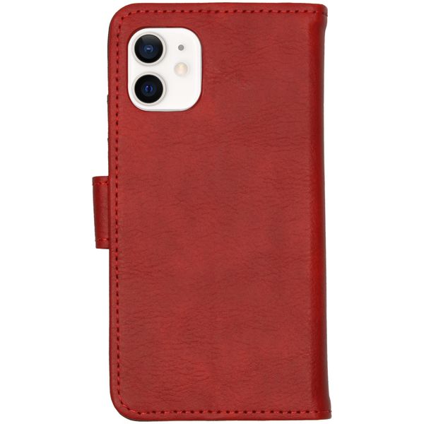 imoshion Étui de télephone portefeuille de luxe Apple iPhone 12 Mini - Rouge